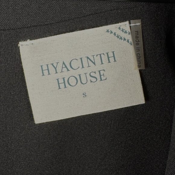 Hyacinth House Beaded Bow Amal Mini Dress Small Black Holiday Cocktail NWOT - Picture 7 of 8